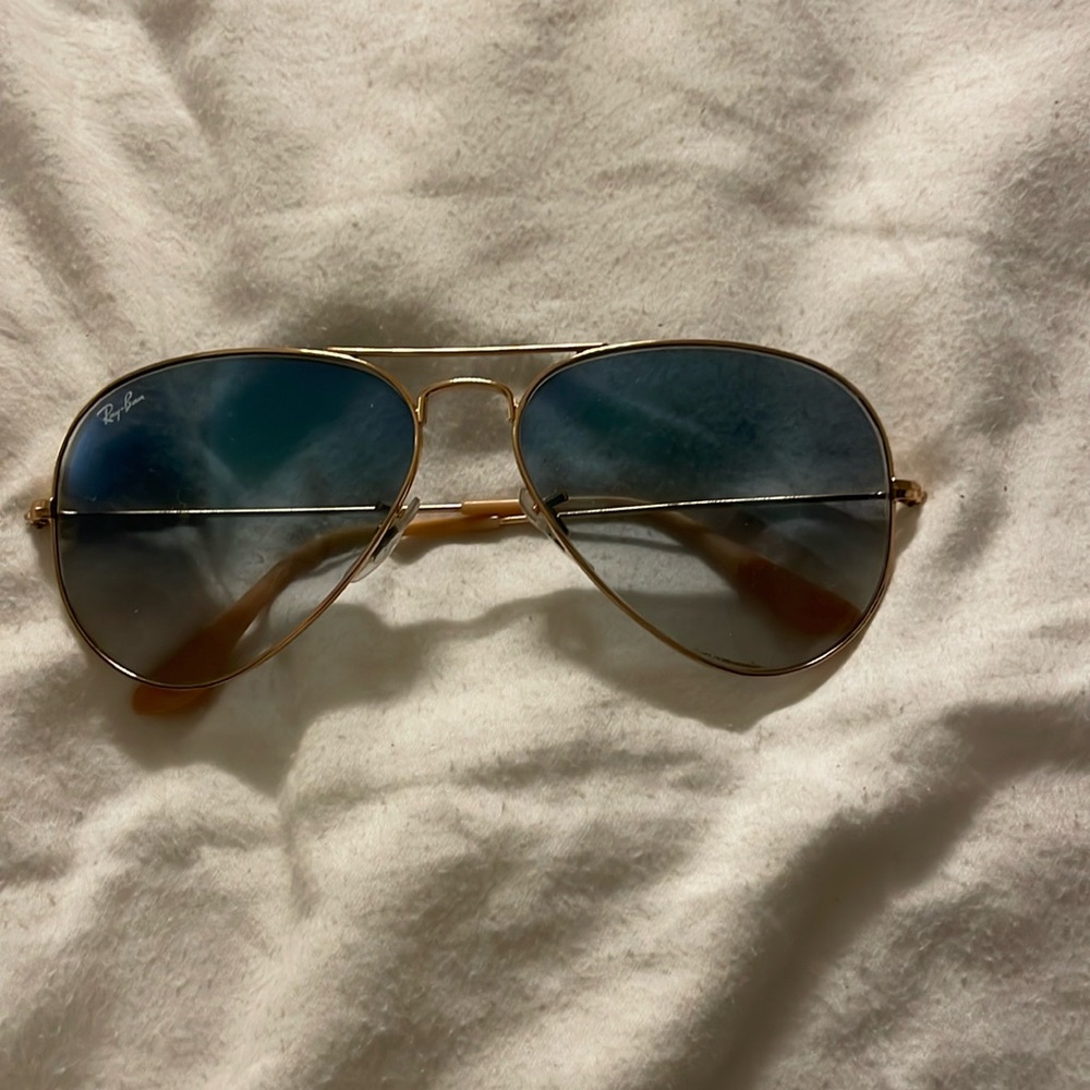 Blue gradient ray-ban aviator sunglasses